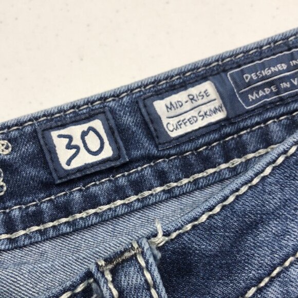 MISS ME MID-RISE CUFFED SKINNY JEANS 30x28 - Picture 3 of 15